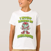T-shirt Je Préférerais Coder La Robotique (Devant)