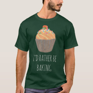 T-shirt Je préférerais cuisiner - Funny Baker 1984