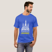 T-shirt Je préférerais être à Lourdes (Devant entier)