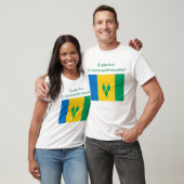 T-shirt "Je préférerais être à St. Vincent" Design (Unisexe)