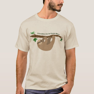T-shirt Je préférerais être au Costa Rica