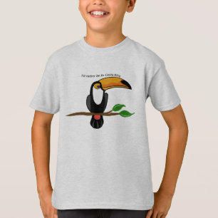 T-shirt Je préférerais être au Costa Rica, toucan