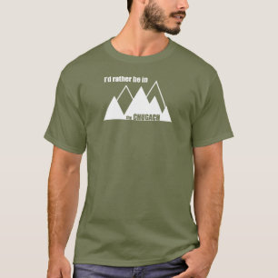 T-shirt Je Préférerais Être Dans La Montagne Chugach