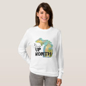 T-shirt Je préférerais être dans le nord du Michigan (Devant entier)