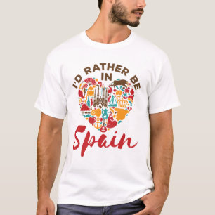T-shirt Je préférerais être en Espagne