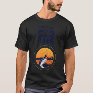 T-shirt Je préférerais être en train de pêcher