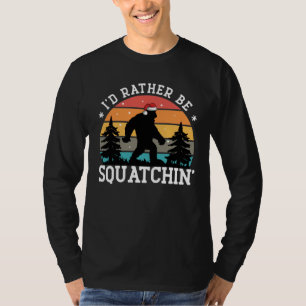 T-shirt Je préférerais être Sasquatchin' - Édition de Noël