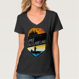 T-shirt Je préférerais être sur le lac Supérieur Claire La