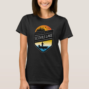 T-shirt Je préférerais être sur Scovils Lake Wisconsin Fis