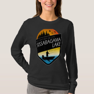 T-shirt Je préférerais être sur Sissabagama Lake Wisconsin