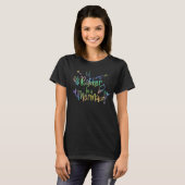 T-shirt Je préférerais être une sirène manuscrite Arc-en-c (Devant entier)