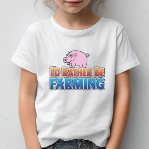 T-shirt Je préférerais faire de l'agriculture ! (agricultu