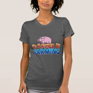 T-shirt Je préférerais faire de l'agriculture ! (agricultu