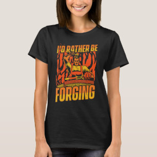 T-shirt Je préférerais forger la légende du Hobby d'Anvil