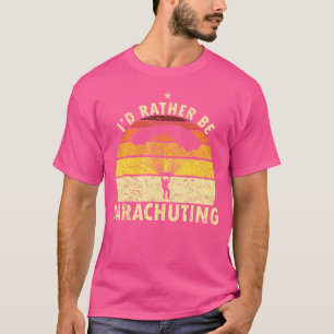 T-shirt Je Préférerais Parachunter Les Hommes Drôle De Sky