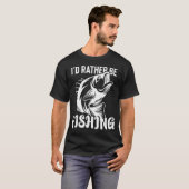 T-shirt Je préférerais pêcher (Devant entier)