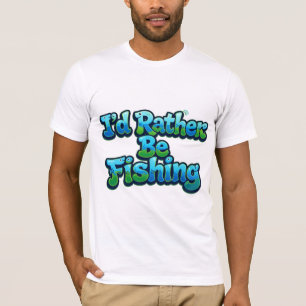 T-shirt Je préférerais pêcher Mignon petit poisson