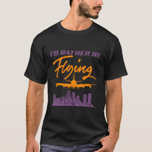 T-shirt Je Préférerais Voler Navigator Sky Vol F