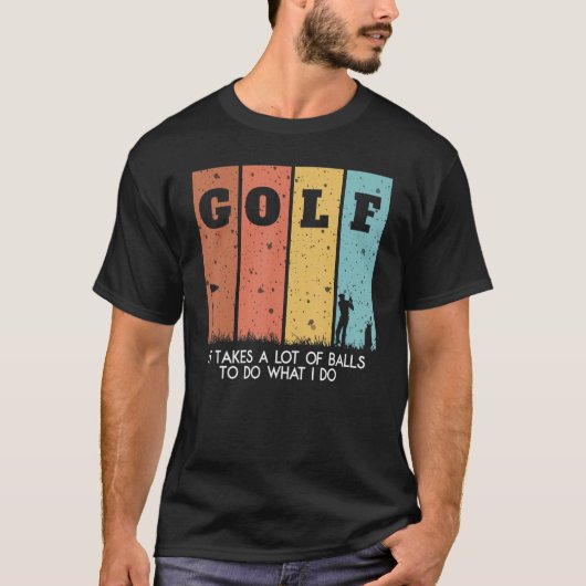 T-shirt Je prends beaucoup de balles Manolo Golf pour les  (Devant)