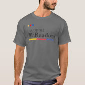 T-shirt Je prends en charge la lecture des bibliothèques F (Devant)