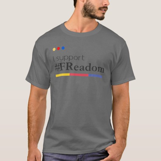 T-shirt Je prends en charge la lecture des bibliothèques F (Devant)