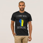 T-shirt Je prends la parole avec l'Ukraine Soutenez l'Ukra (Devant entier)