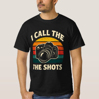 T-shirt Je Prends Les Photos De Camera De Coucher De Solei