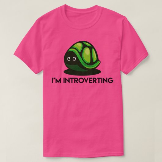 T-shirt Je Présente Une Tortue Antisociale (Design devant)