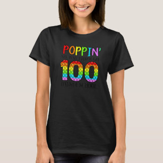 T-shirt Je Presse Mon Chemin À Travers 100 Jours D'École