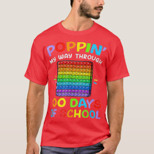 T-shirt Je Presse Mon Chemin À Travers 100 Jours Drôle 100