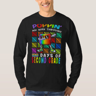 T-shirt Je Presse Mon Chemin Pendant 100 Jours De Deuxième