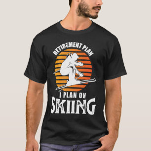 T-shirt Je prévois sur les skieurs Mens Funny Retraité Ski