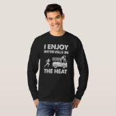 T-shirt Je Profite Des Intervalles Dans Le Marathon De Cha (Devant entier)