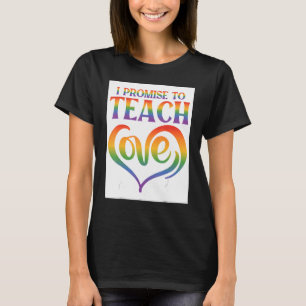 T-shirt Je Promets D'Apprendre Amour Lesbienne Gay Fier Ar