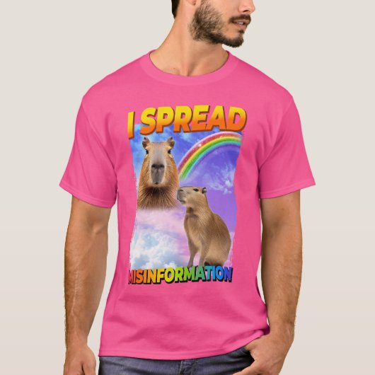 T-shirt Je Propose La Désinformation Capybara (Devant)
