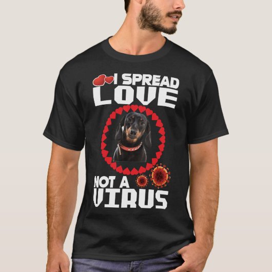 T-shirt Je Propose L'Amour Pas Un Virus Pour Les Amoureux  (Devant)