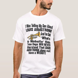 T-shirt Je racontais à mon fils Louis Armstrong