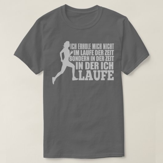 T-shirt Je récupère dans le temps que je cours (Design devant)