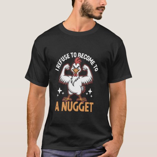 T-shirt Je refuse de devenir un élevage de poulets pour fe (Devant)