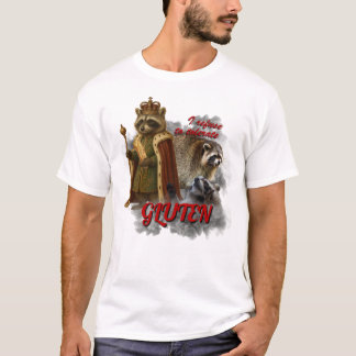 T-shirt Je refuse de tolérer le gluten mème drôle de chemi