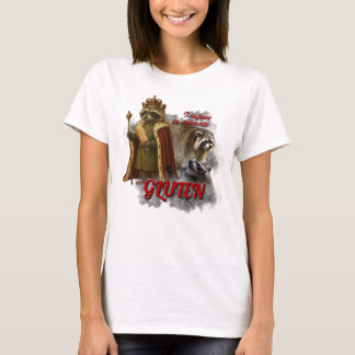 T-shirt Je refuse de tolérer le gluten mème drôle de chemi