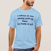 T-shirt Je refuse d'utiliser des lignes de ramassage de fr (Devant)