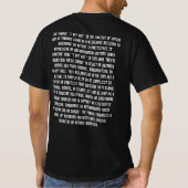 T-shirt Je refuse d'y participer (Dos)