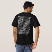 T-shirt Je refuse d'y participer (Dos entier)