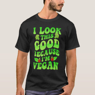 T-shirt Je regarde ça bien parce que je suis Vegan