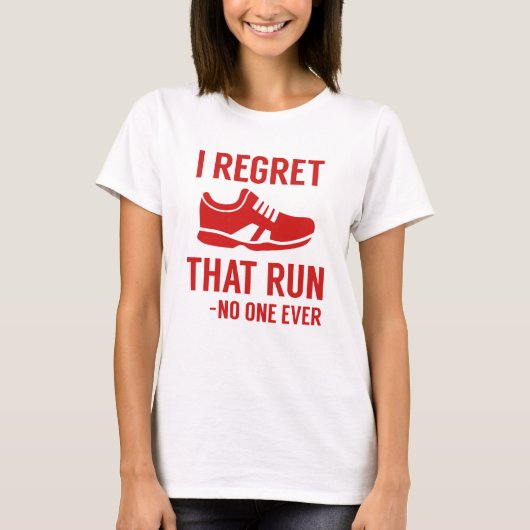 T-shirt Je regrette cette course (Devant)