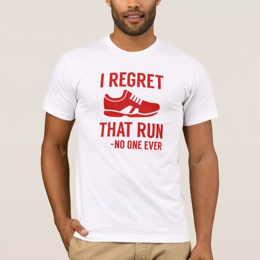 T-shirt Je regrette cette course (Devant)