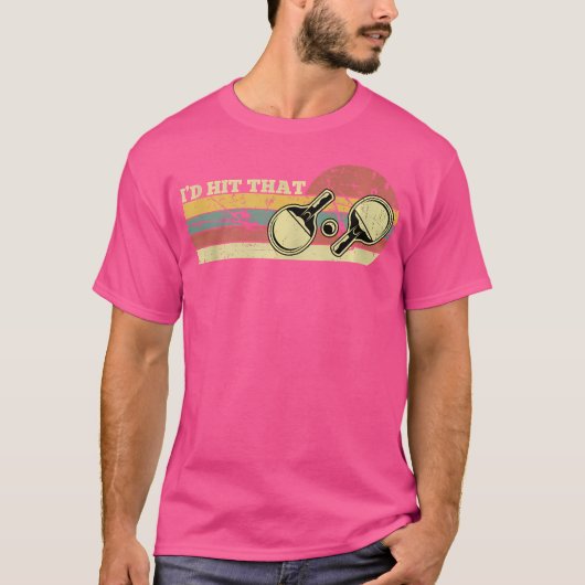 T-shirt Je rencontrerais le tennis de table (Devant)
