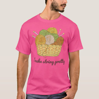 T-shirt Je rends la corde jolie tricot crochet