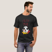 T-shirt Je saigne la conception de crâne de couleur (Devant entier)